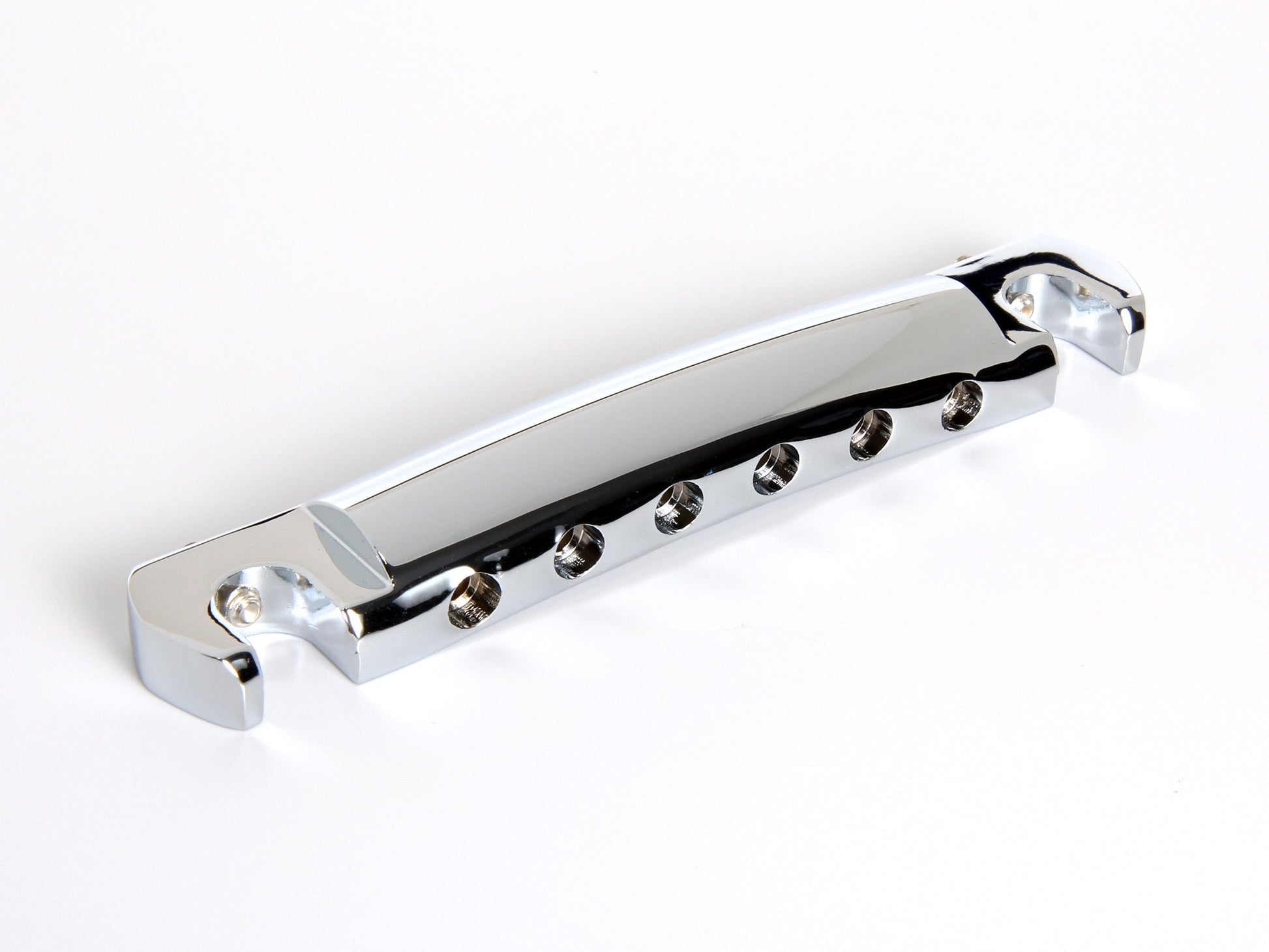 OEM wraparound tailpiece, chrome-plated aluminum, front, alternate view