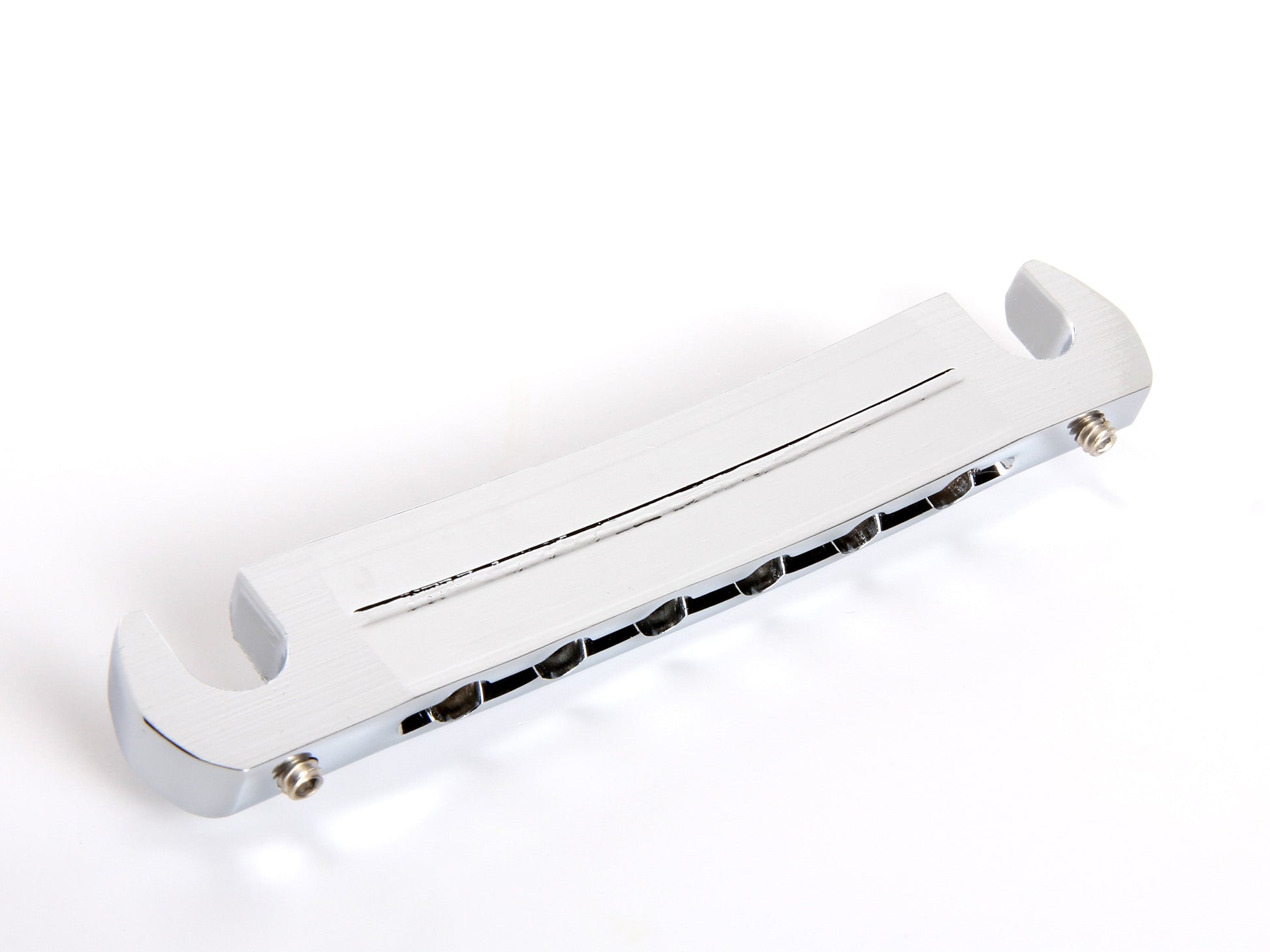 OEM wraparound tailpiece, chrome-plated aluminum, underside