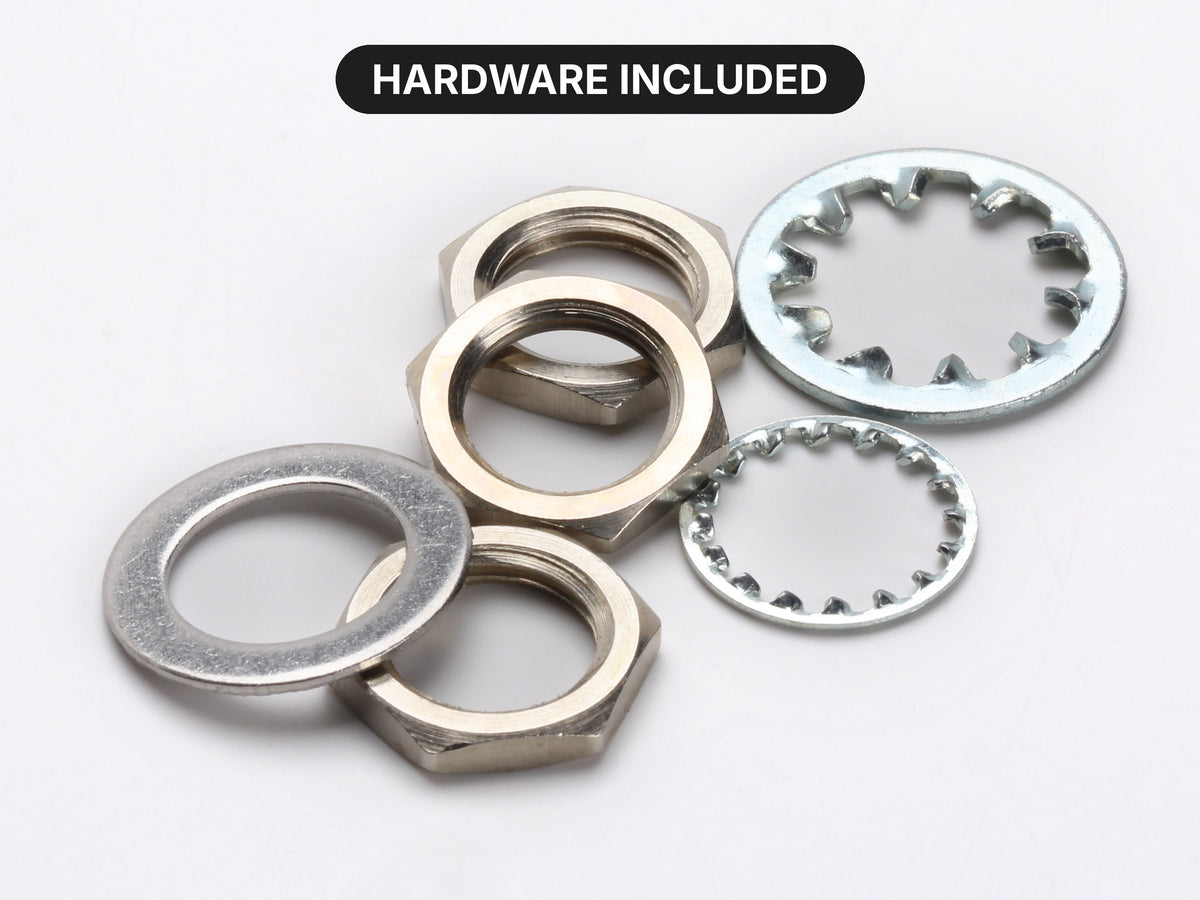 CTS 500k Audio Pot, Split Shaft, 3/4" Thread Length, 12-Pack - mounting hardware included