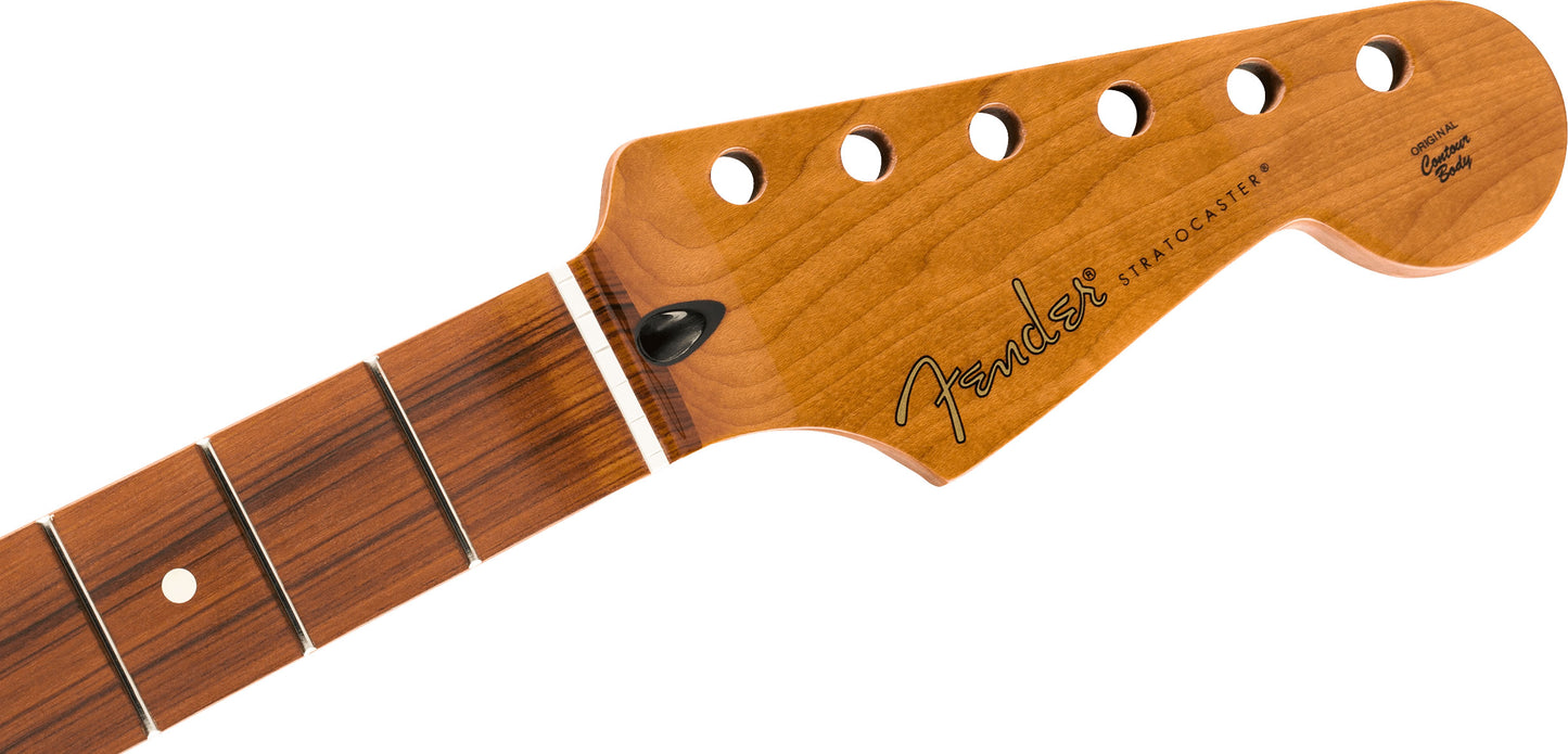 Fender Stratocaster Neck, Roasted Maple, 9.5" Radius, 21 Frets, Pau Ferro