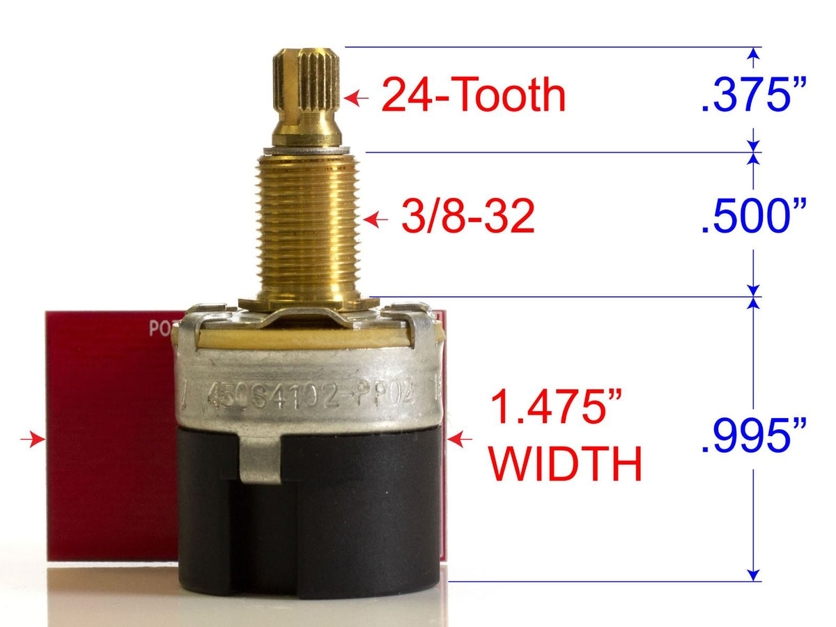 CTS 500k/250k Audio/Log Push-Pull Pot, Solder-Free – ToneShapers
