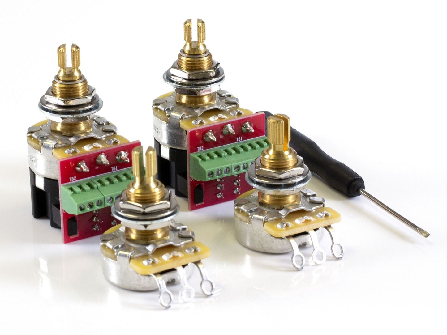 CTS Pot Pack for Gibson, 500K Audio, 2 Volume, 2 Push/Pull (PP01)
