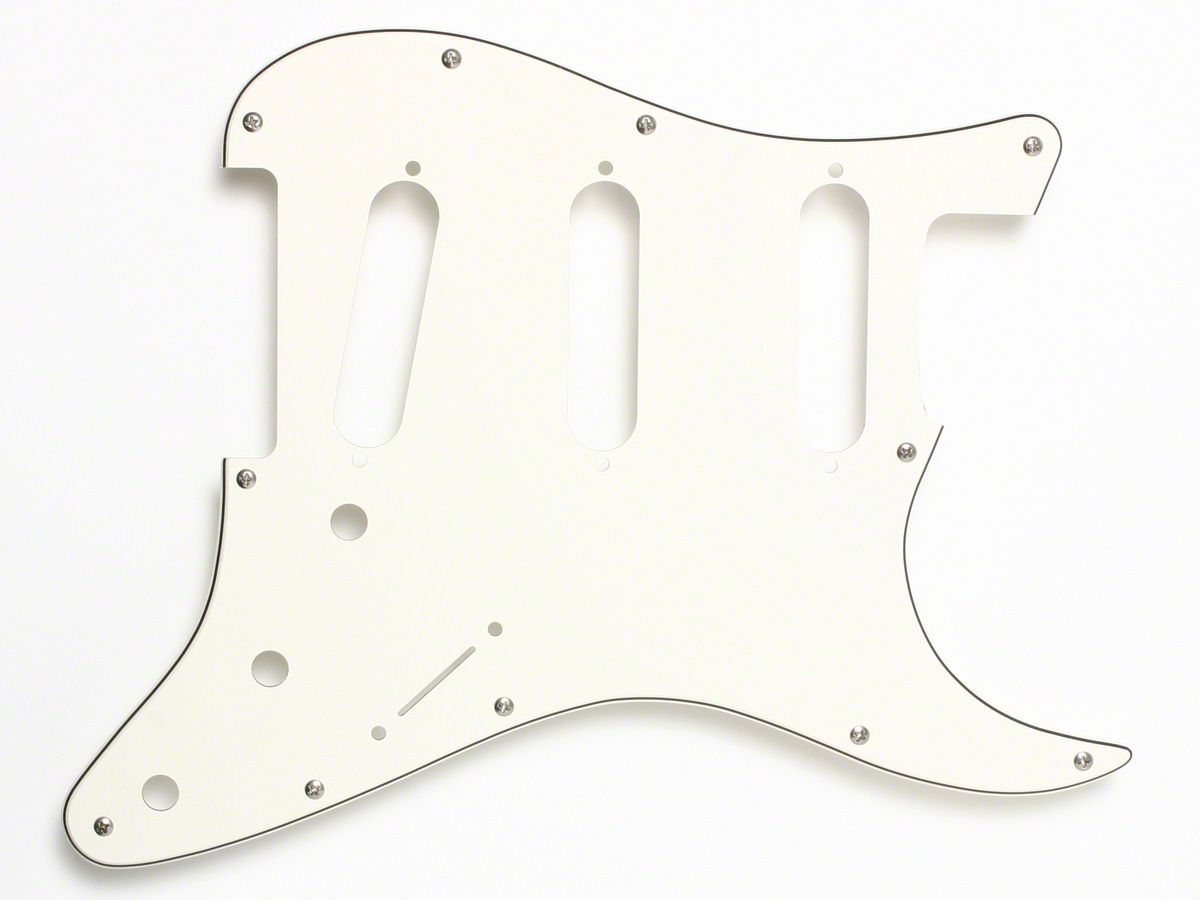 Fender Pickguard, Strat, Modern 11-Hole, Parchment
