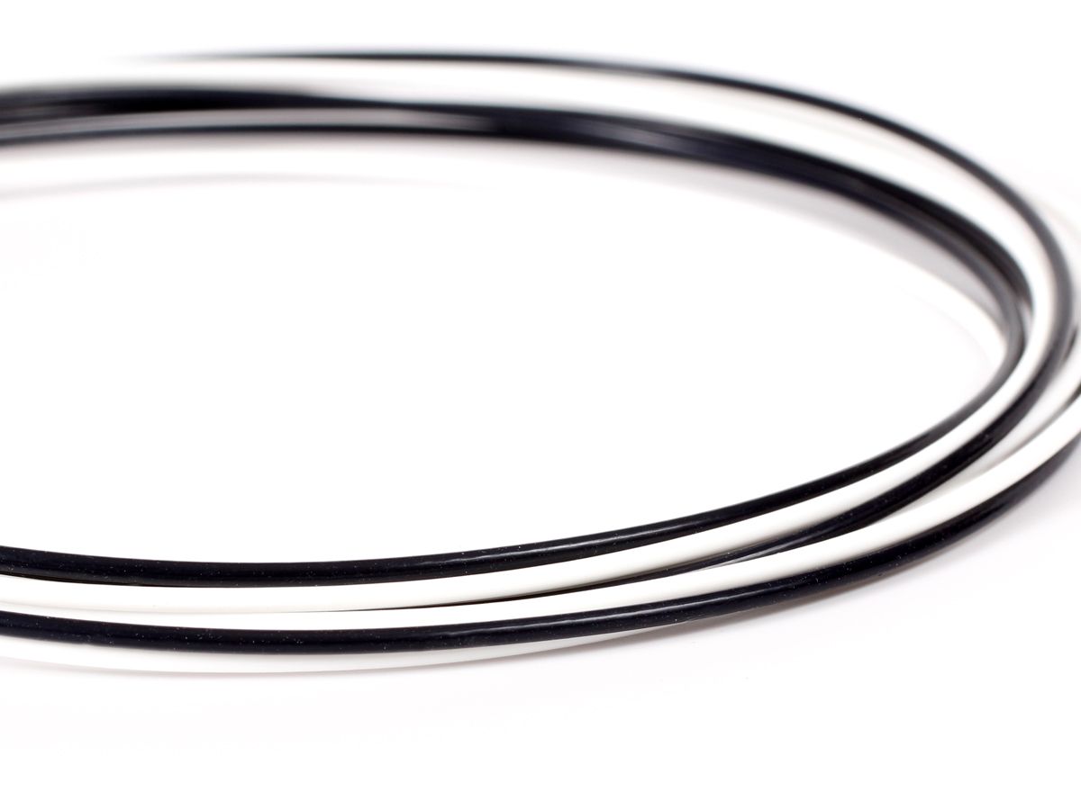 Wire, PTFE Jacket, 22 AWG Stranded, Silver-Plated Copper, Black