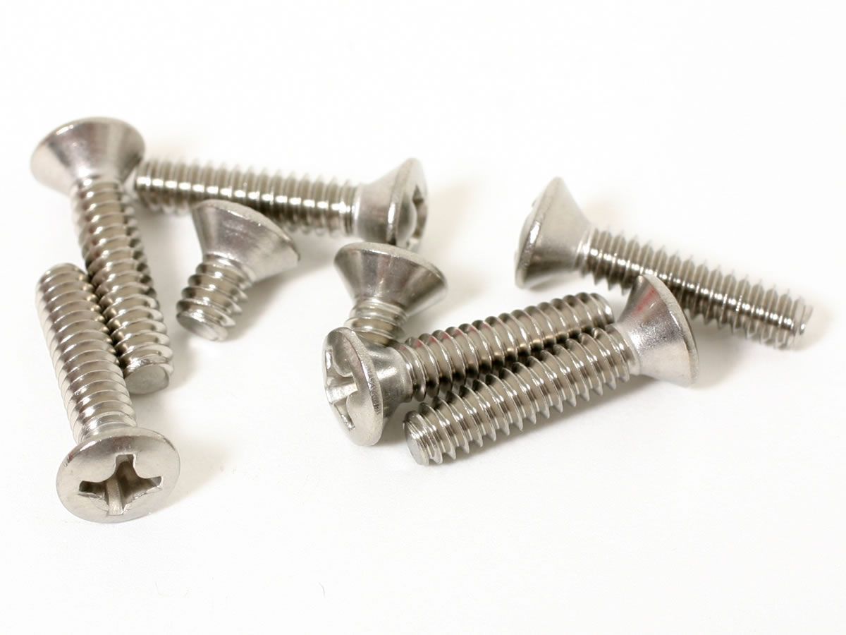 ToneShapers Kit, Strat Pickup/Switch Screws, Stainless, Oval