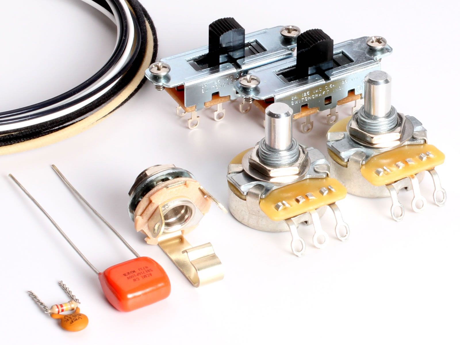 ToneShaper Wiring Kit, Mustang, Black Switches