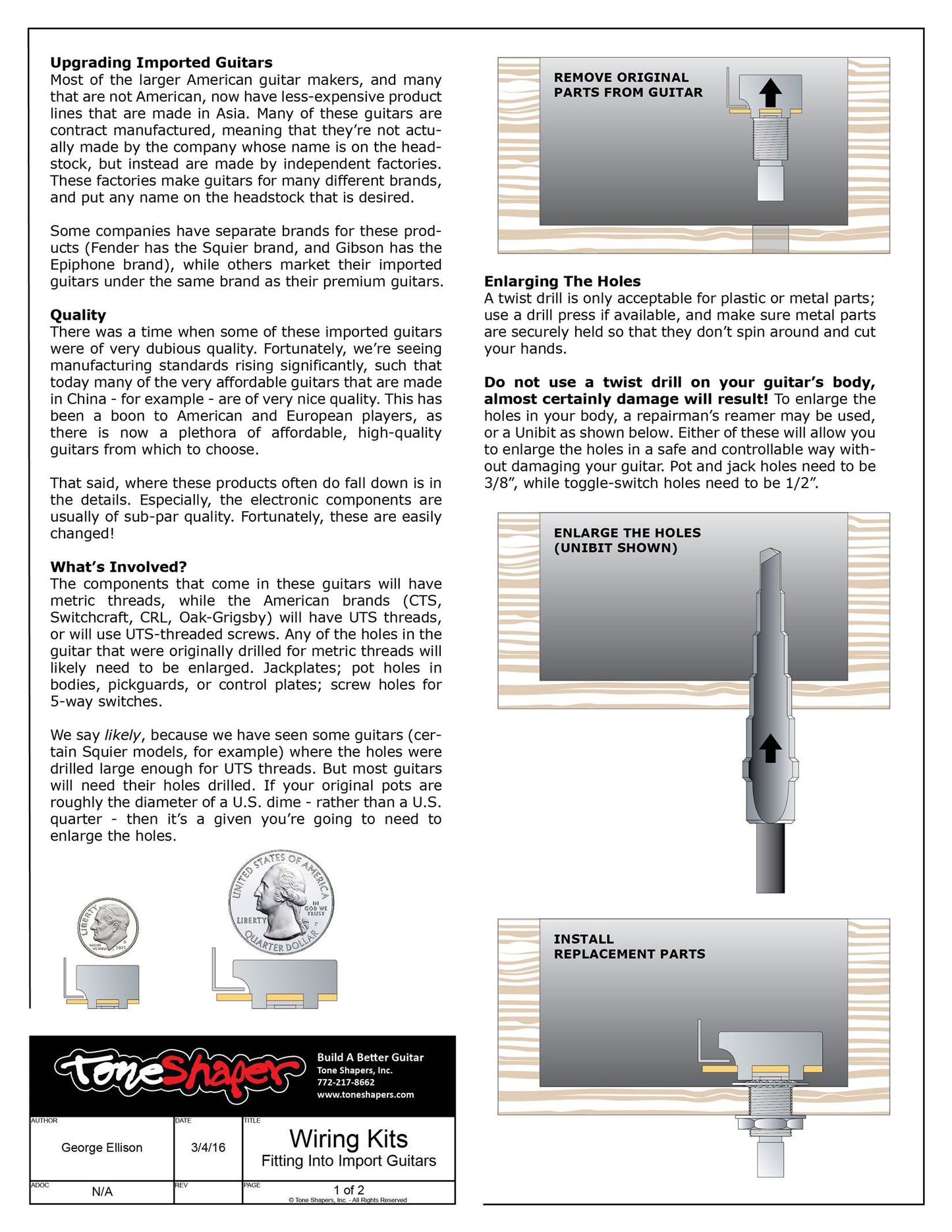 Using Our Components in Imported Guitars (page 1)